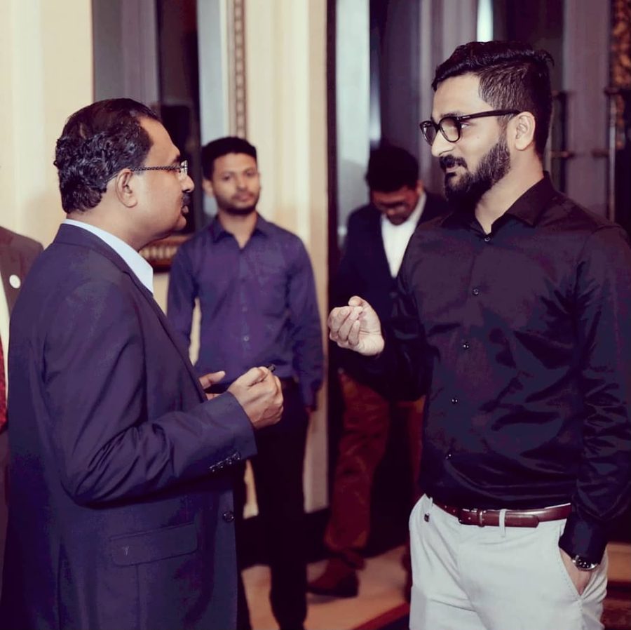 Jabir networking at a business event